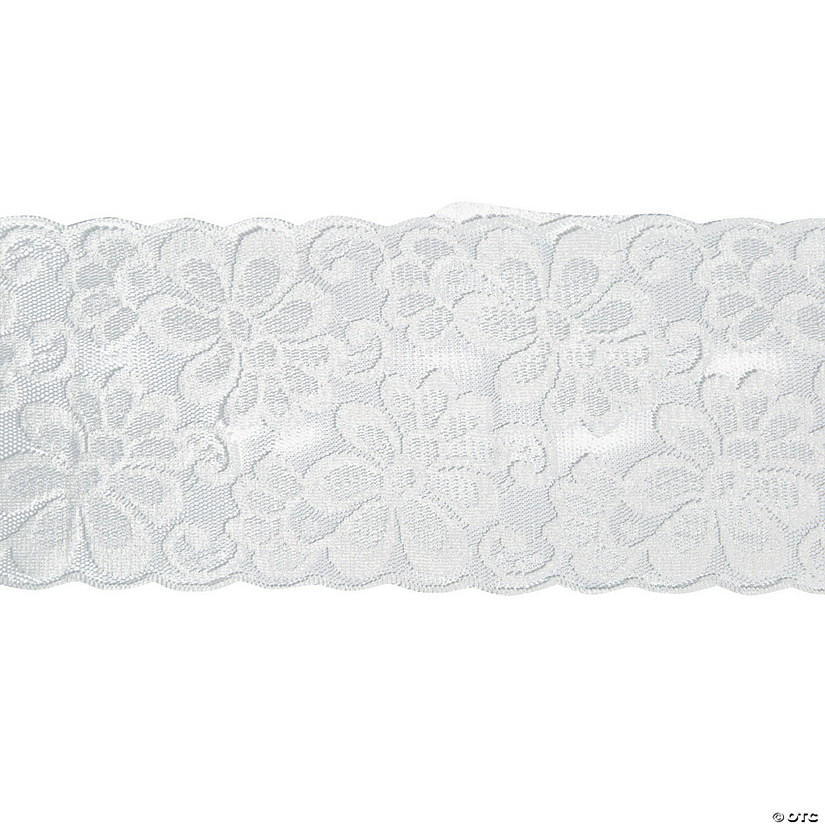 White Floral Lace Ribbon - Discontinued