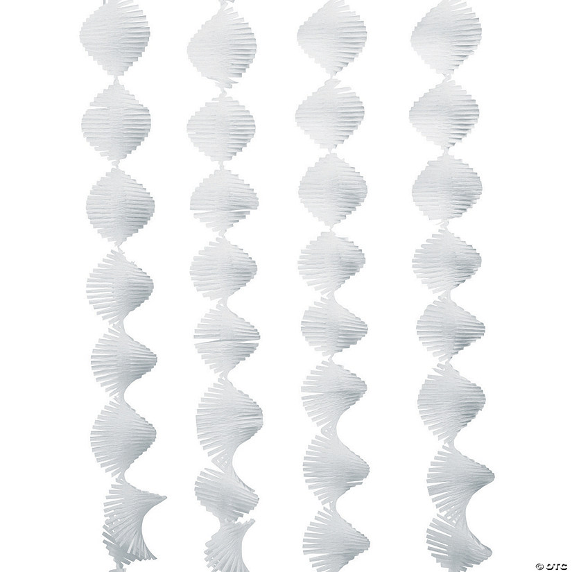 White Fringe Paper Streamer Image
