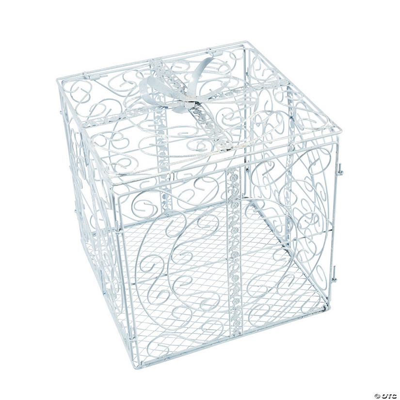 White Gift Box Card Holder Image