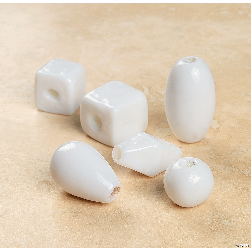 White Glass Beads For Beadables 12mm 29mm Discontinued