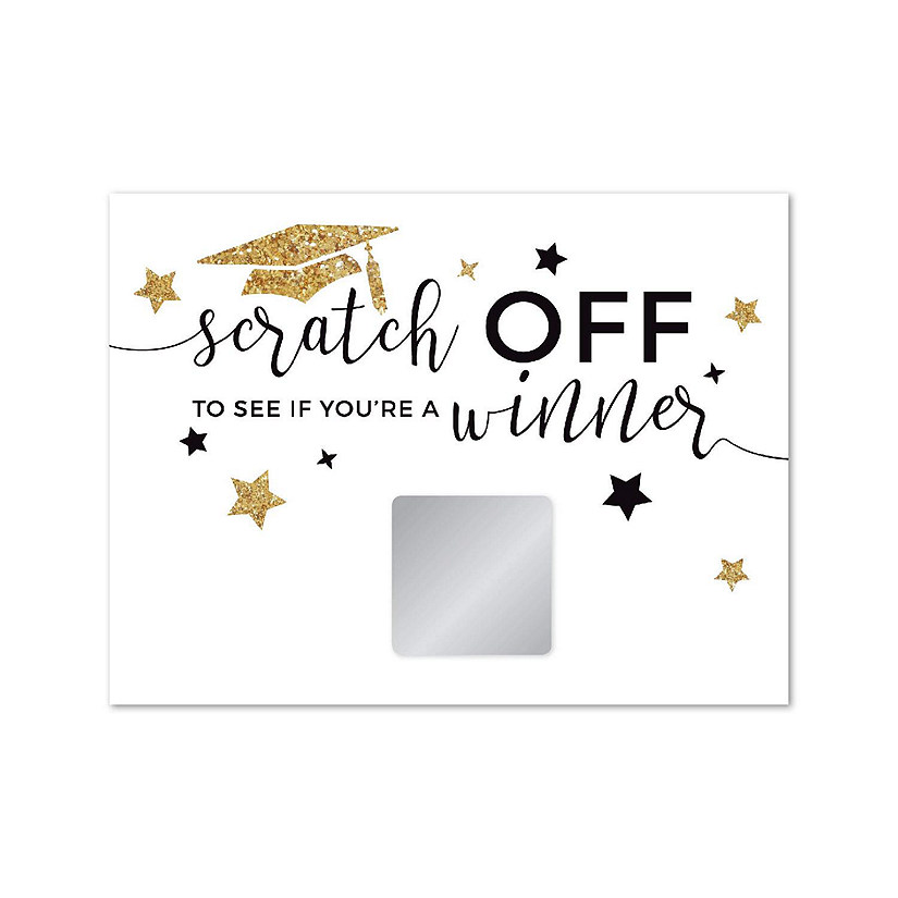 White Gold Graduation Scratch Games 30PK Image