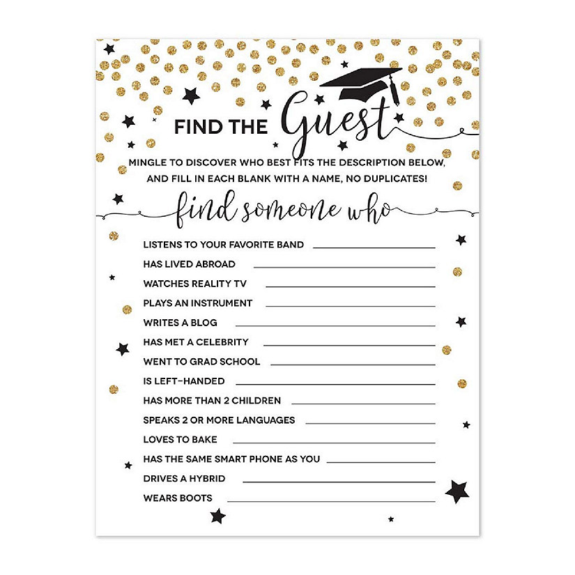 White Gold Name the Guest, 20pk Image