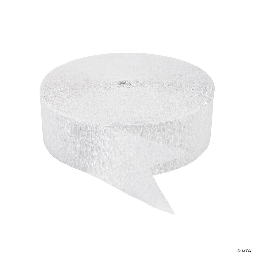White Jumbo Paper Streamer Image
