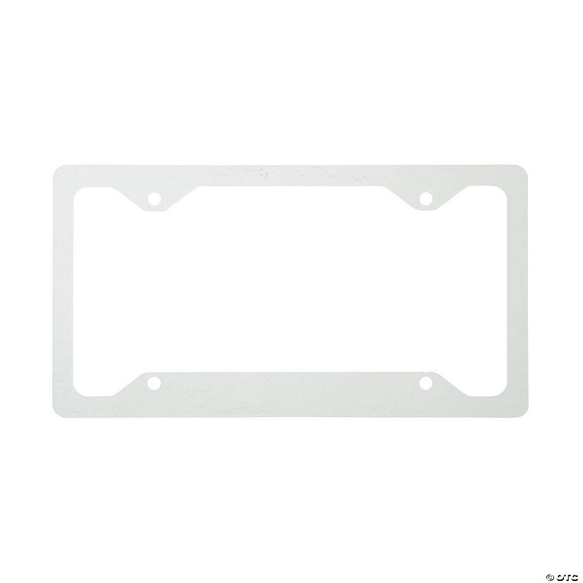 White License Plate Frame - Discontinued