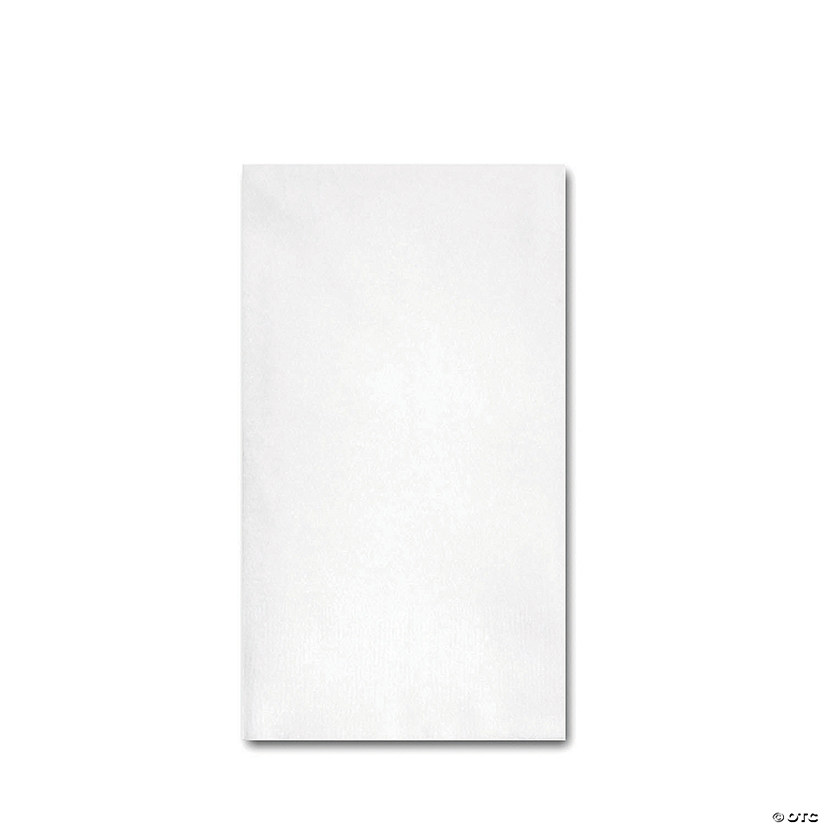 White Linen-Like Premium Paper Buffet Napkins (144 Napkins) Image