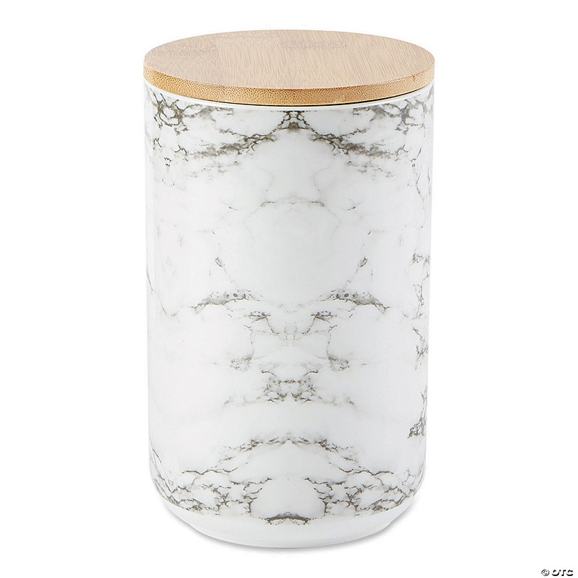 White Marble Ceramic Treat Canister Image