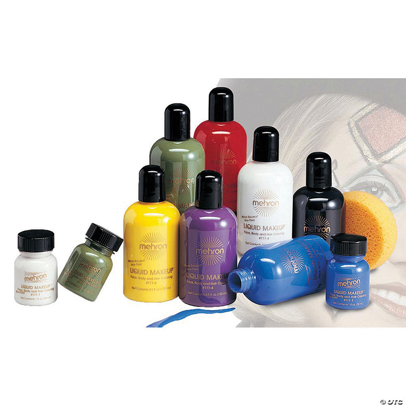 White Mehron Liquid Makeup Image