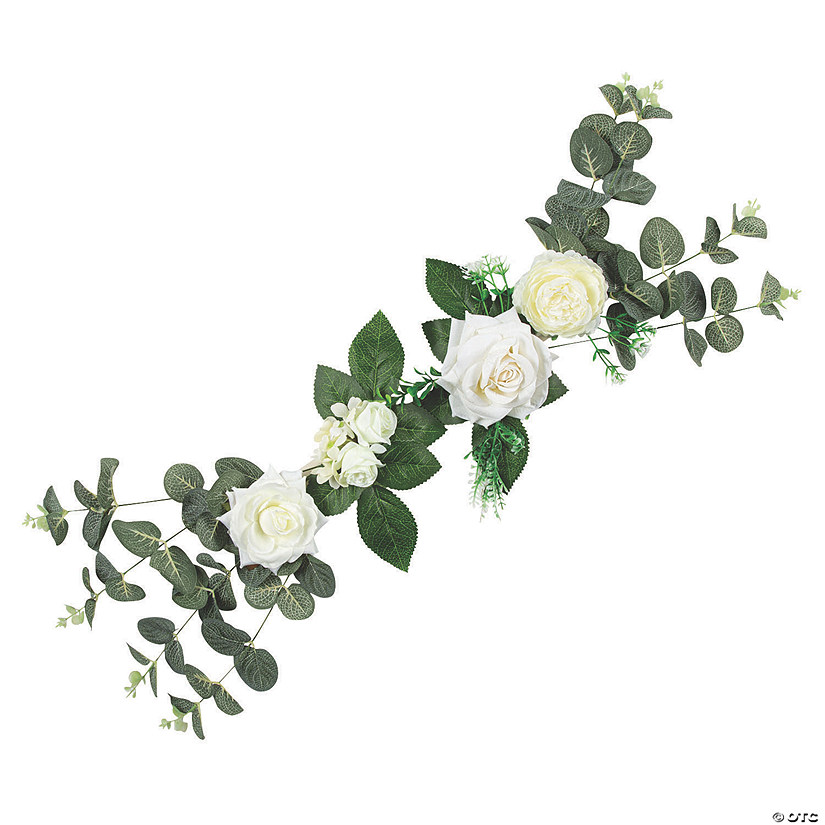 White Rose & Ranunculus Swag Image