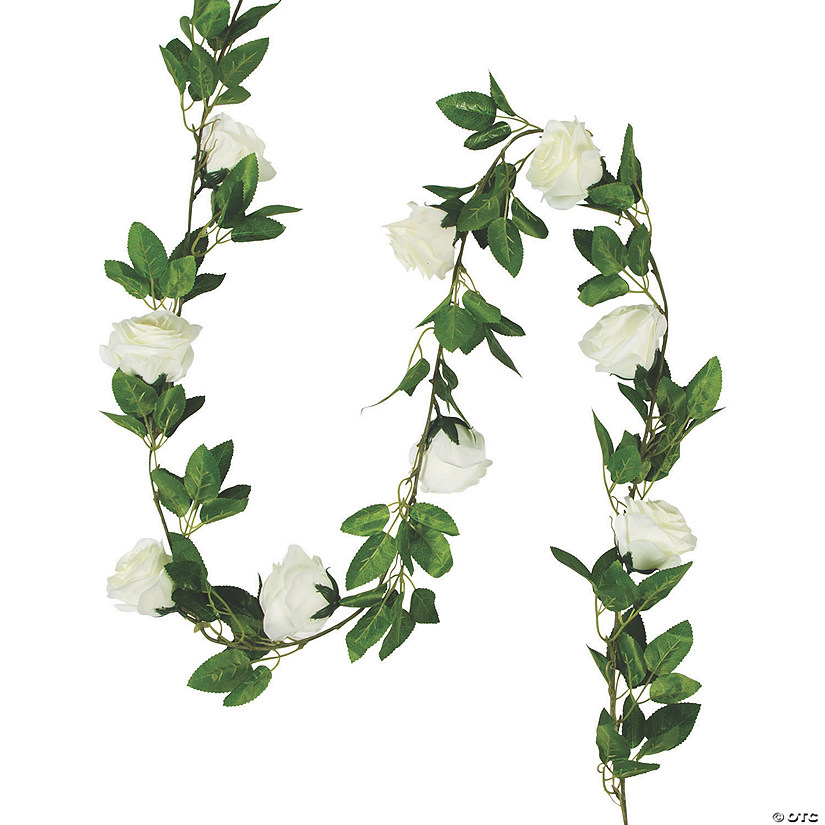 White Rose Garland Image