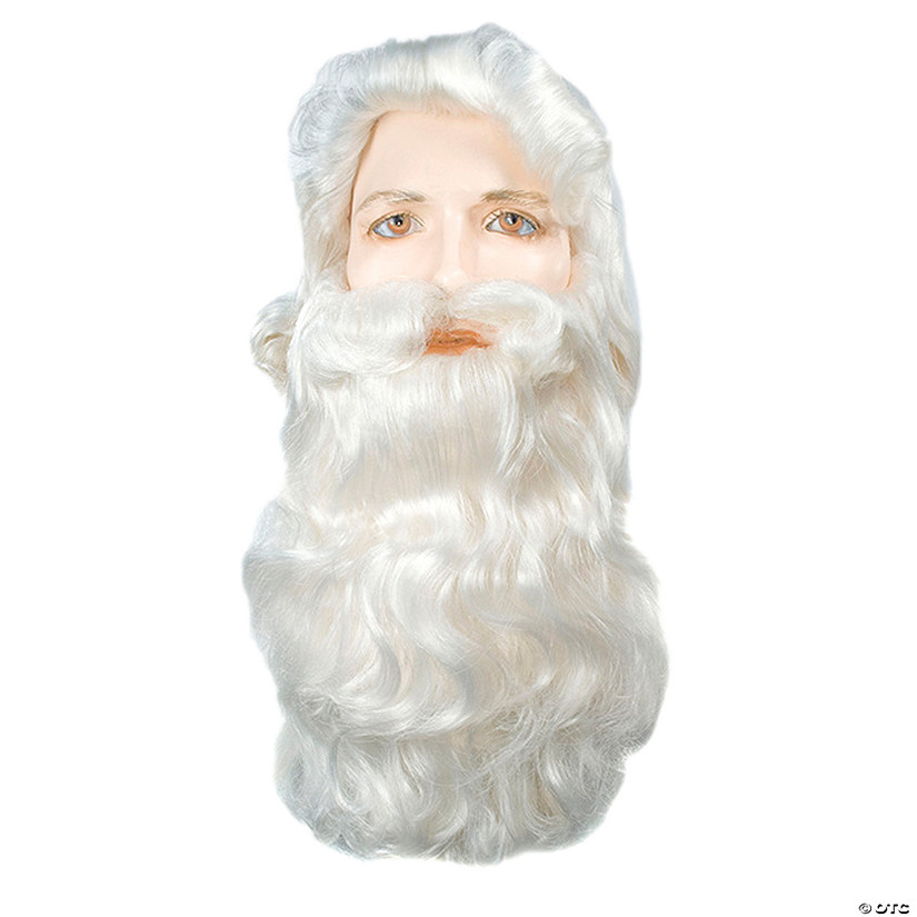White Santa Wig &amp; Beard Set Image