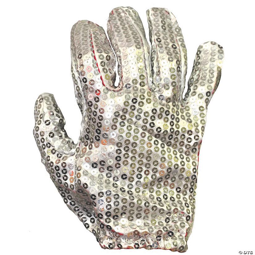 White Sequin Glove Image