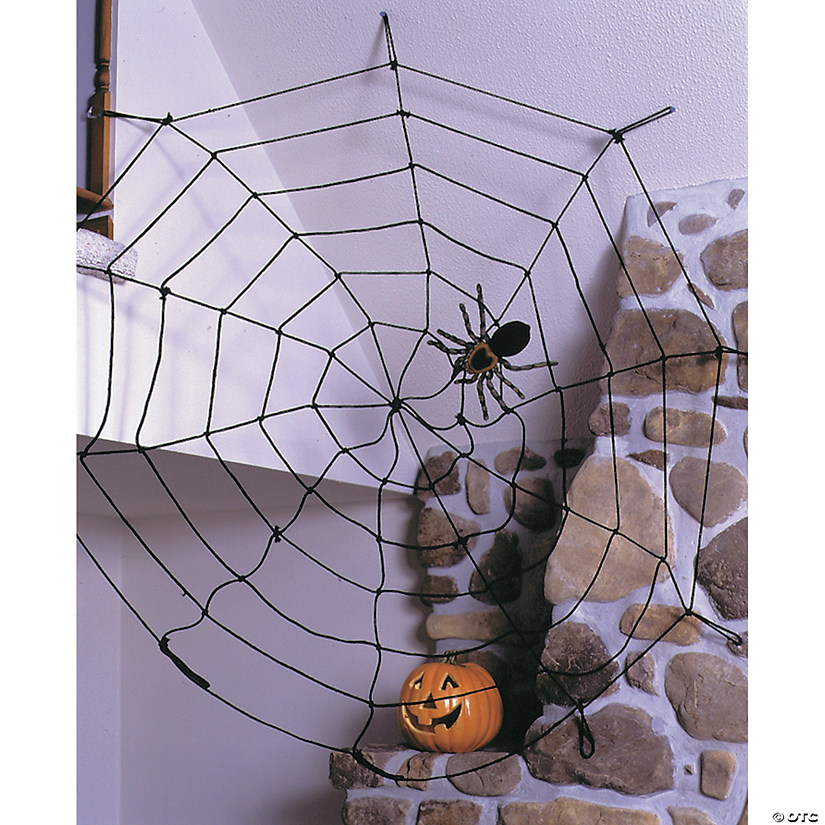 white spider web decoration