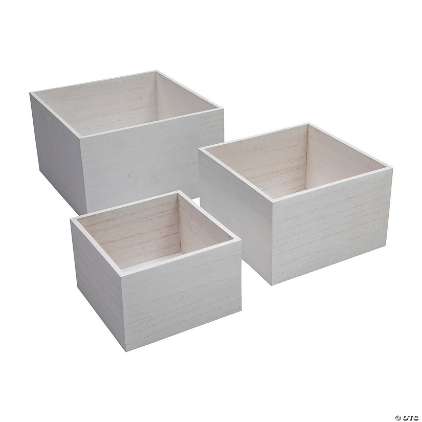 White Storage Box Set &#8211; 3 Pc.  Image