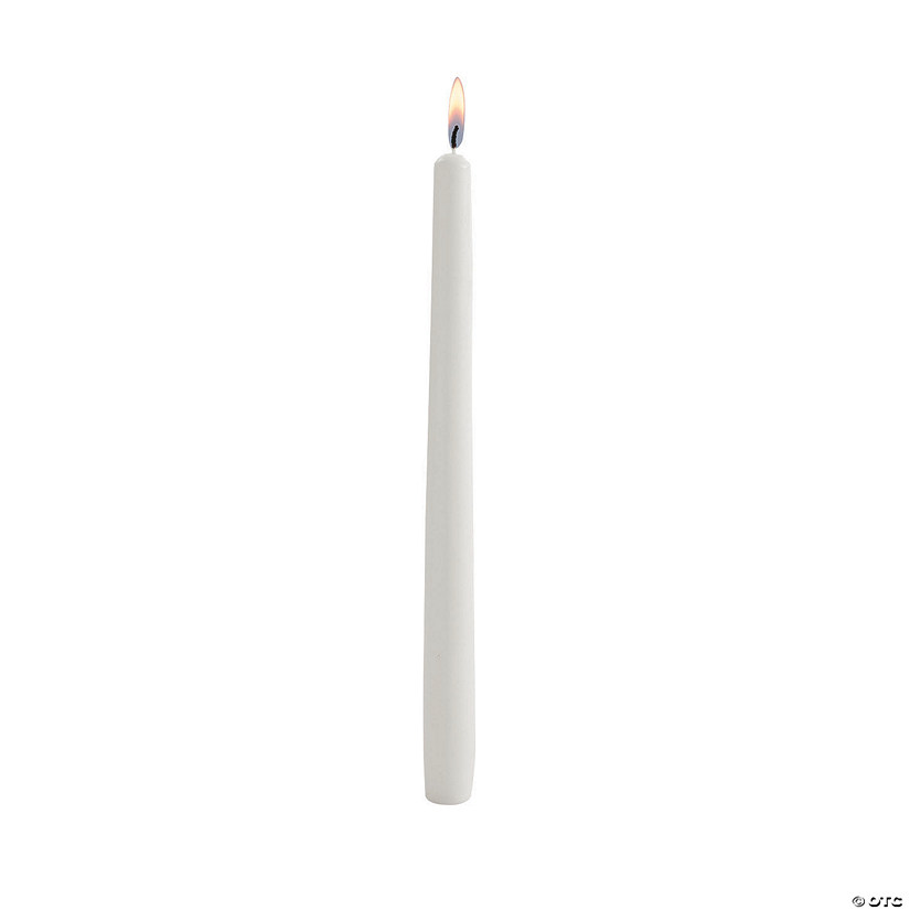 White Taper Candles 12 Pc.