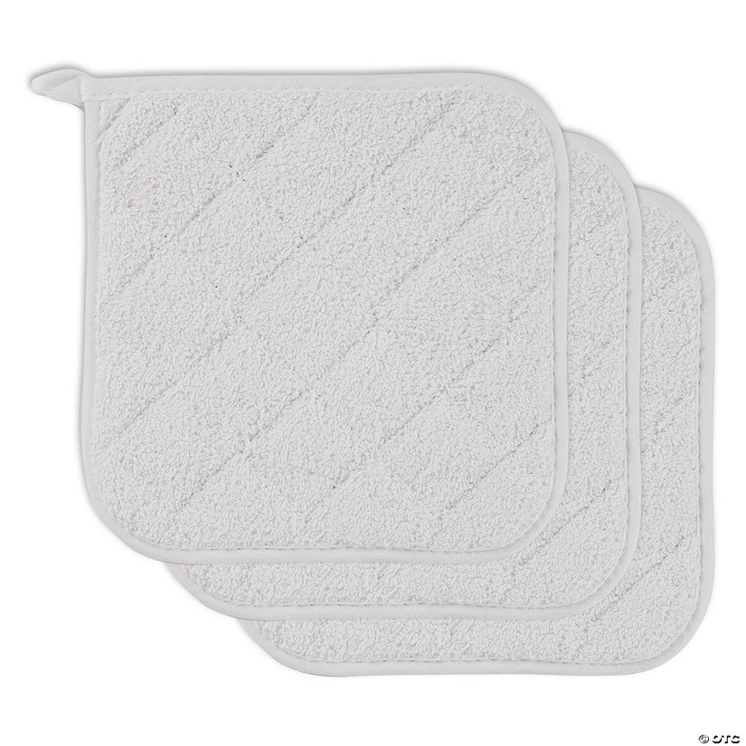 White Terry Potholder (Set 3) Image