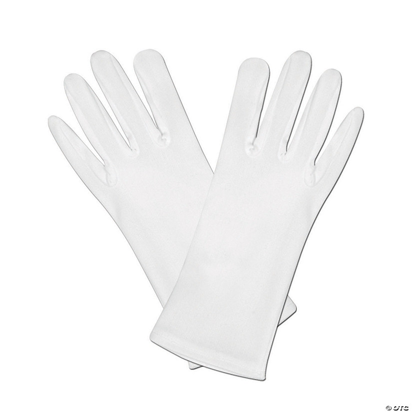 White Theatrical Gloves - 1 Pair Image