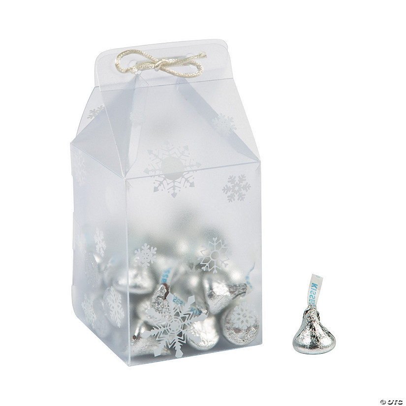 White Vellum Snowflake Treat Boxes - 6 Pc. Image