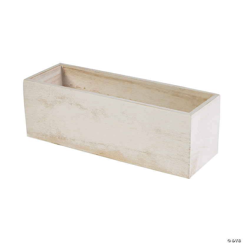 Whitewash Planter Box Centerpiece Image