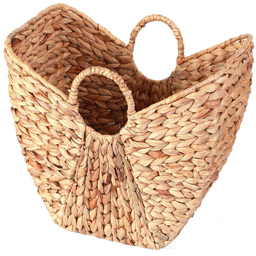 Wickerwise Large Wicker Laundry Basket with Round Handles Image
