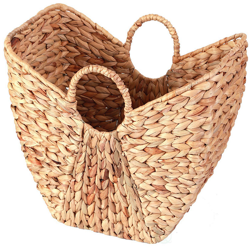 Wickerwise Large Wicker Laundry Basket with Round Handles Image