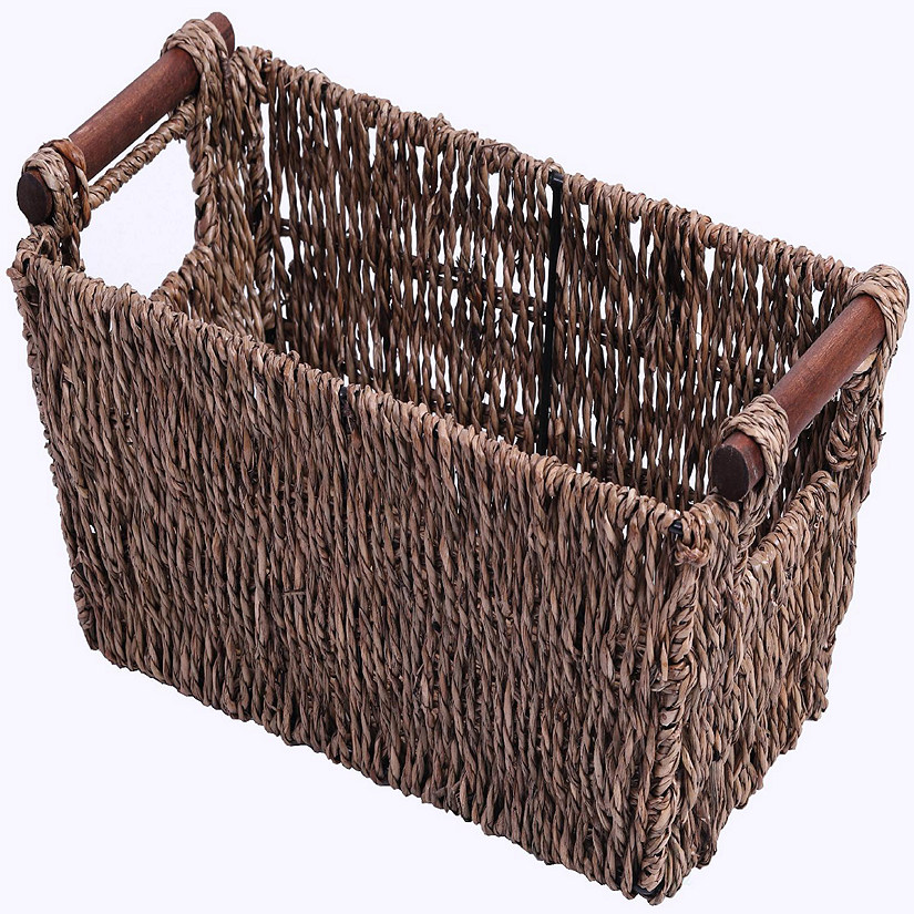 Wickerwise Seagrass Counter-Top Basket Great for Folded Paper Towel Image