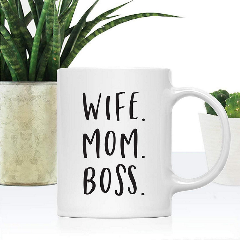 Wife Mom Boss Ceramic Mug Image