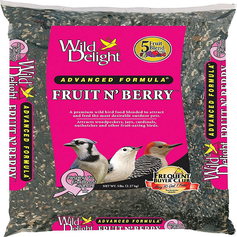 Wild Delight Fruit  and  Berry Wild Bird Food, 5 Pound Bag Image