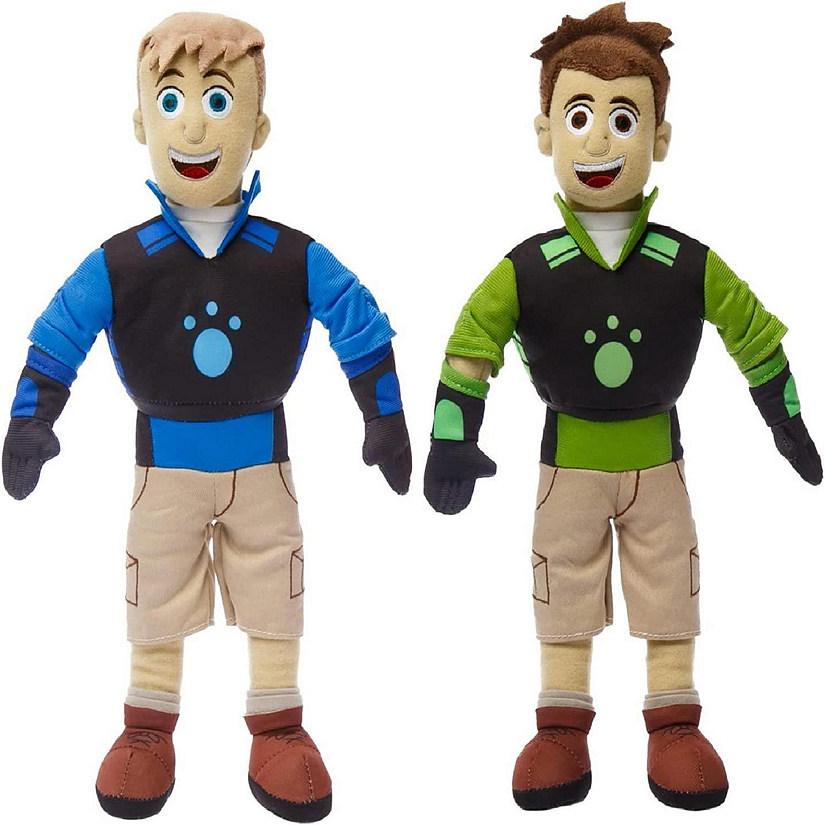 Wild Kratts Chris & Martin Plush Toy Dolls Set Power Suits TV Character Mighty Mojo Image