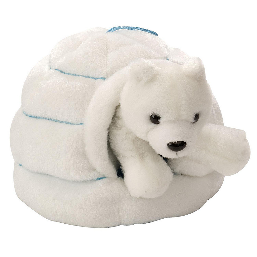 Wild Republic Eco Igloo With Plush Polar Bear Stuffed Animal, 8 Inches Image