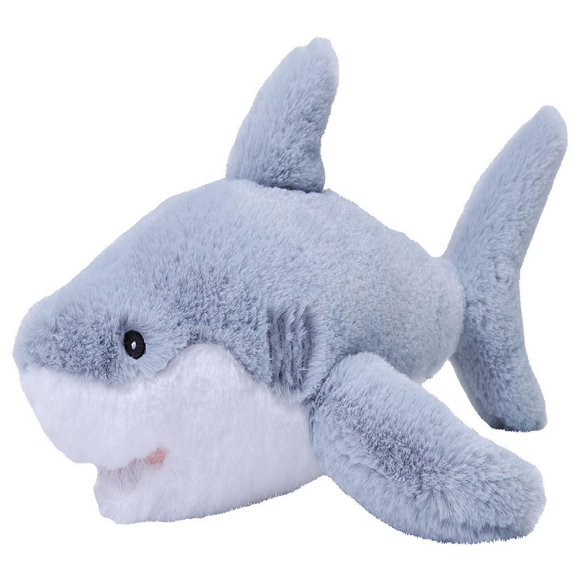 Wild Republic Ecokins Great White Shark Stuffed Animal, 12 Inches ...