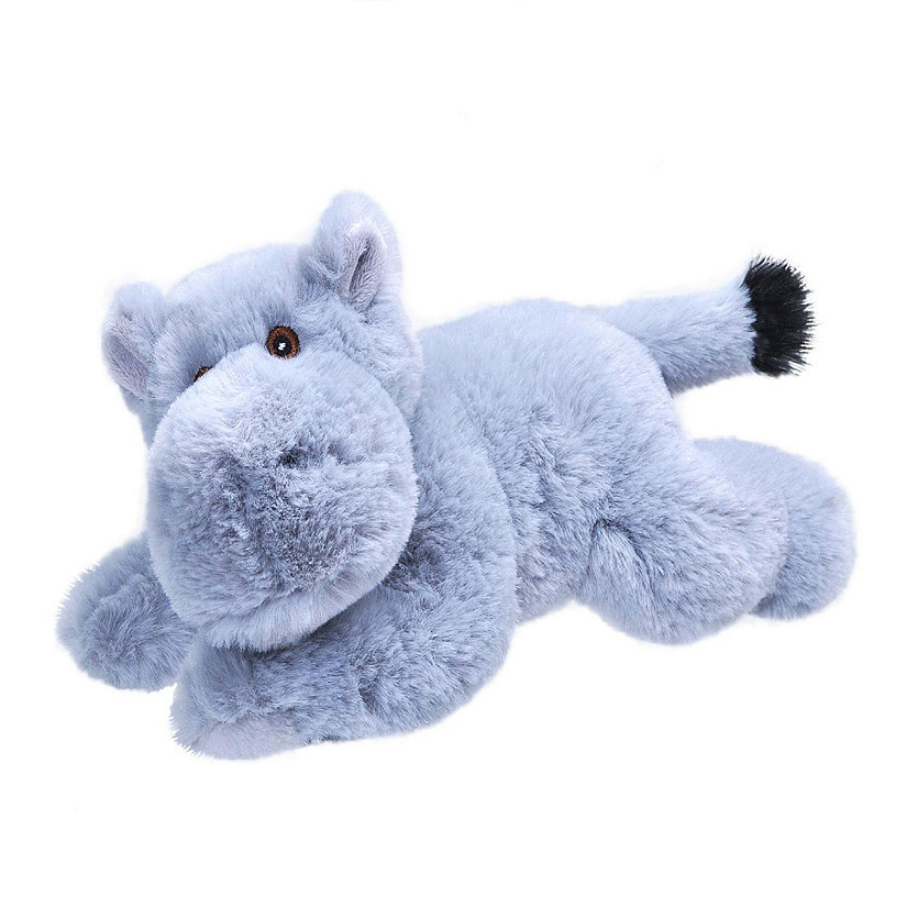 Wild Republic Ecokins Mini Hippo Stuffed Animal, 8 Inches Image