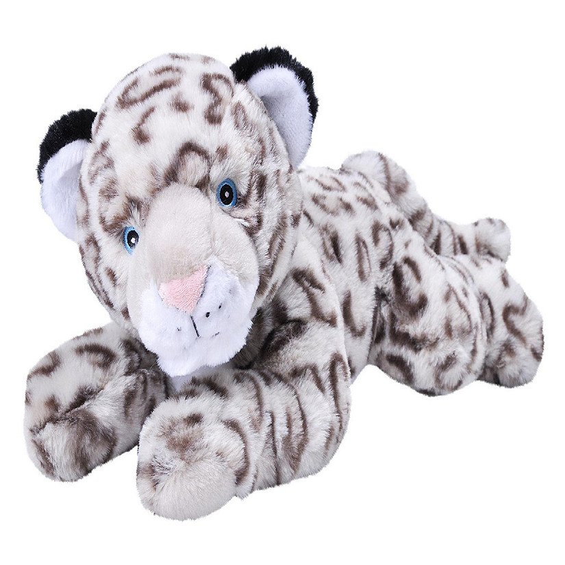 Wild Republic Ecokins Snow Leopard Stuffed Animal, 12 Inches Image