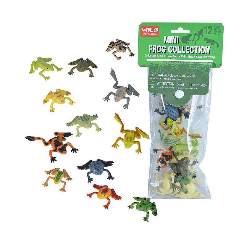Wild Republic Polybag Mini Frog Figurines, 12 Pieces Image