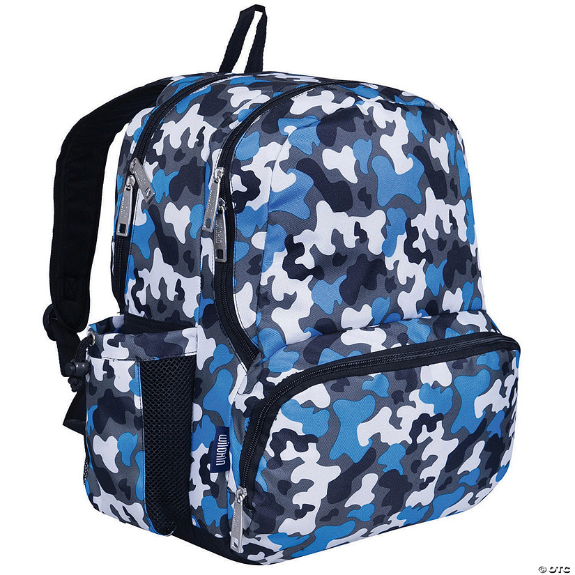 Wildkin Blue Camo 17 Inch Backpack | Oriental Trading