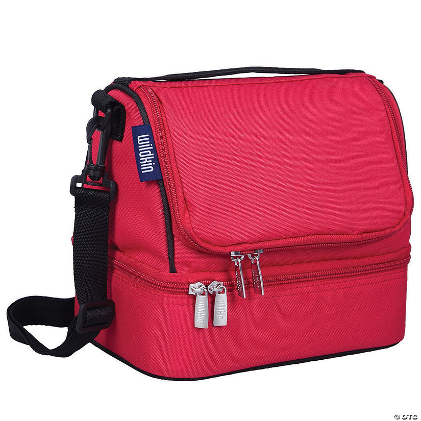 Wildkin Cardinal Red Two Compartment Lunch Bag Image