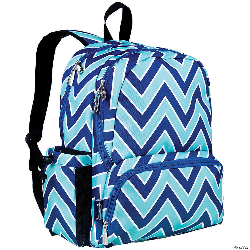 Wildkin Chevron Blue 17 Inch Backpack Image