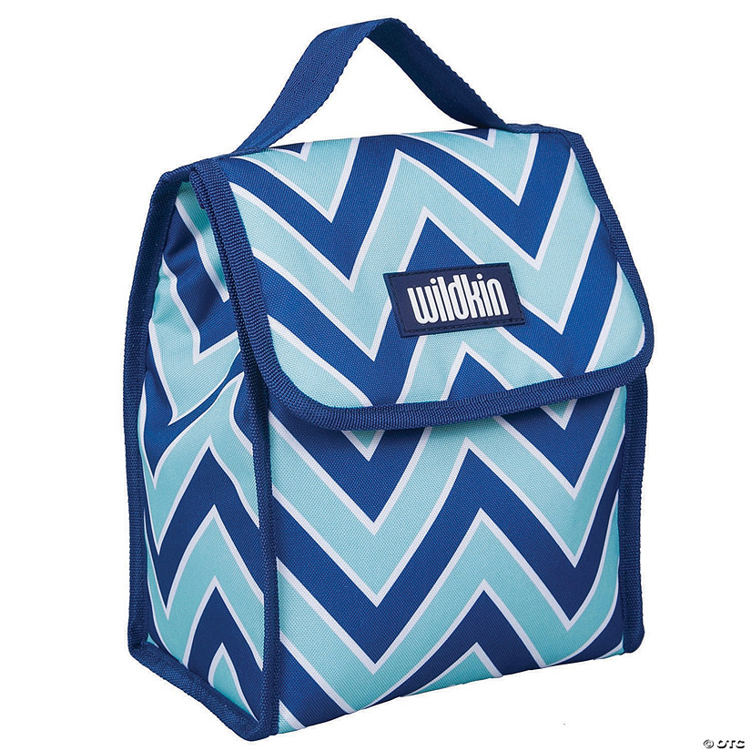 Wildkin Chevron Blue Lunch Bag Image