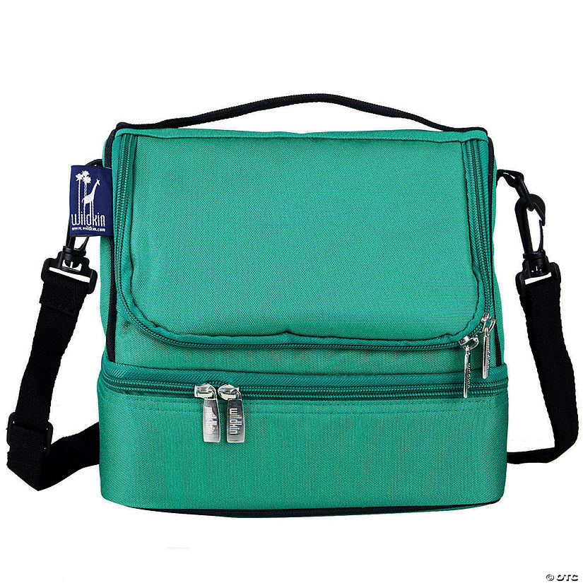 Wildkin Emerald Green Two Compartment Lunch Bag Image