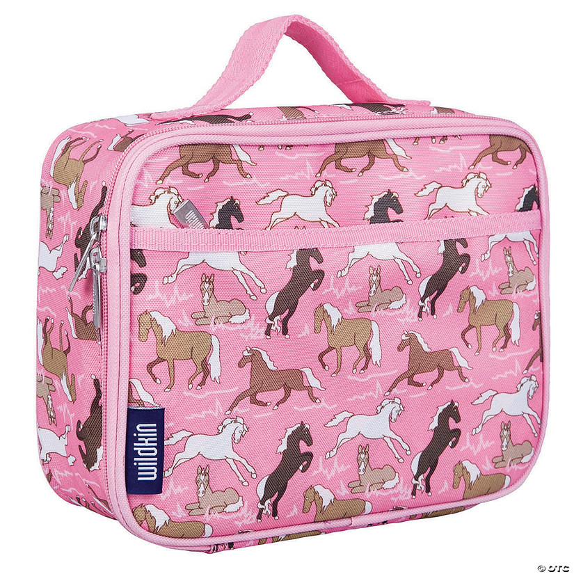 Wildkin Horses in Pink Lunch Box Image