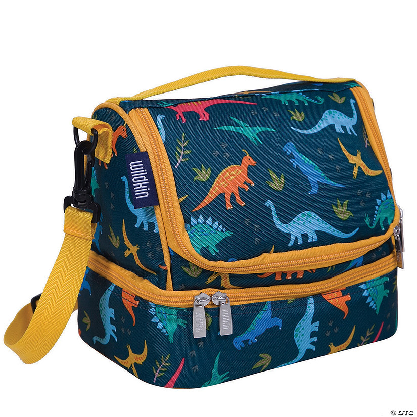 Wildkin Jurassic Dinosaurs Two Compartment Lunch Bag Image