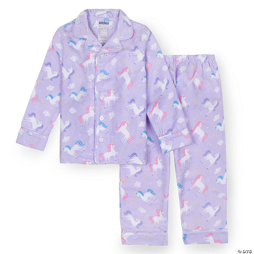 Wildkin Kids Unicorn Flannel Pajamas, Size 2T Image