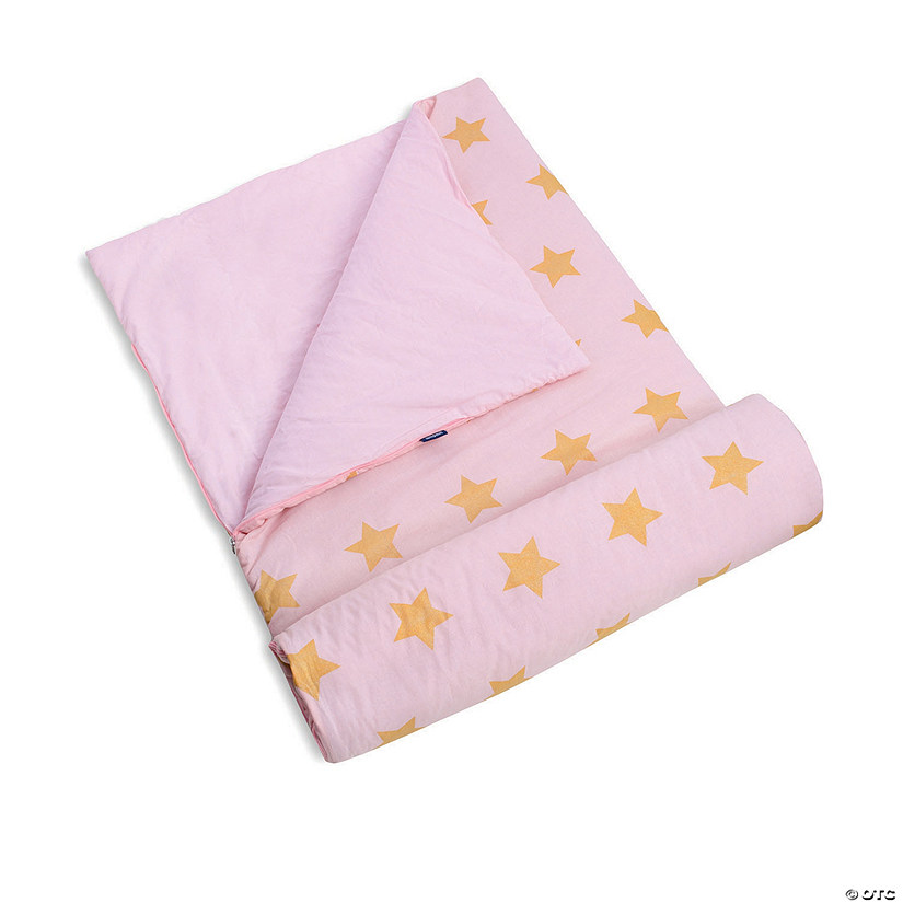 Wildkin Pink and Gold Stars Original Sleeping Bag Image
