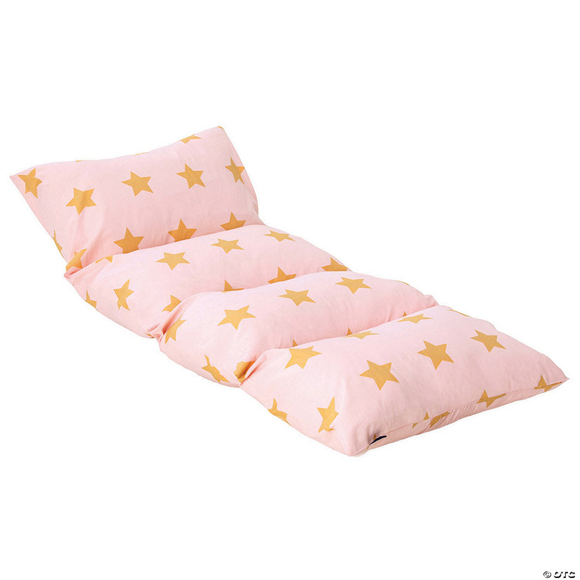 Wildkin Pink and Gold Stars Pillow Lounger Image