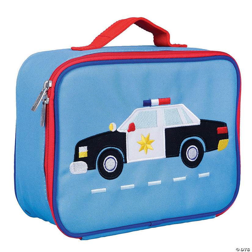 Wildkin Police Car Embroidered Lunch Box Image