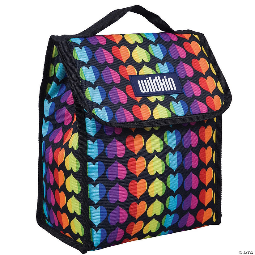Wildkin Rainbow Hearts Lunch Bag Image