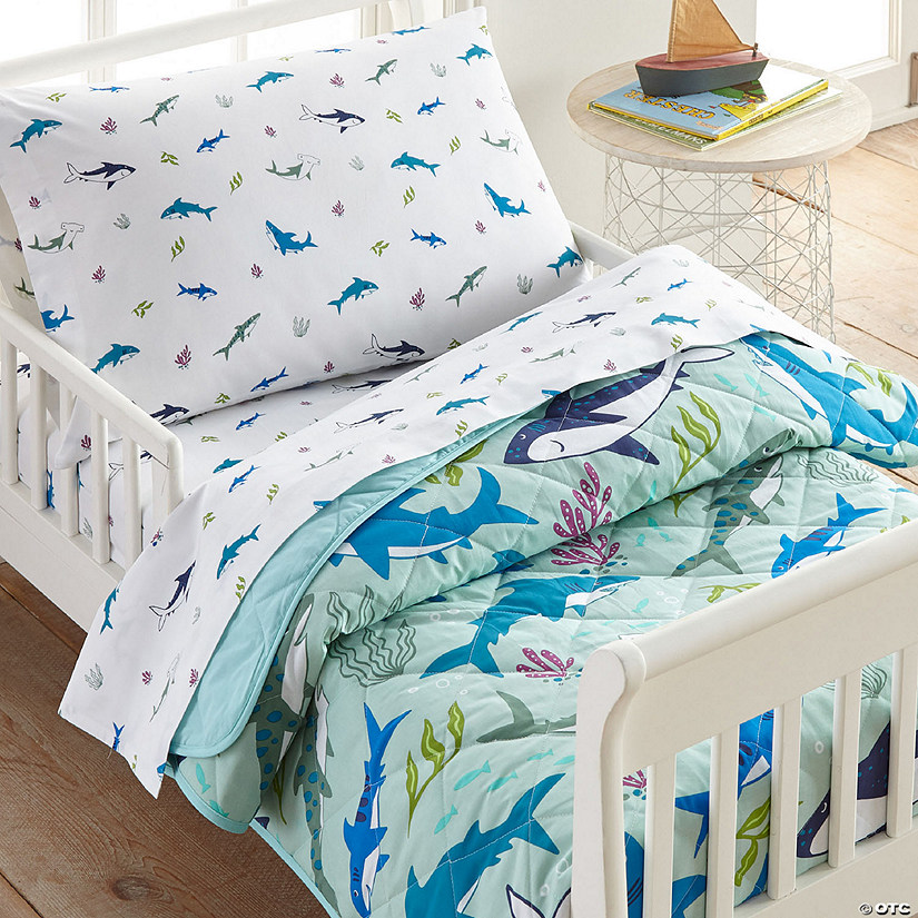 Wildkin Shark Attack Toddler Comforter Image