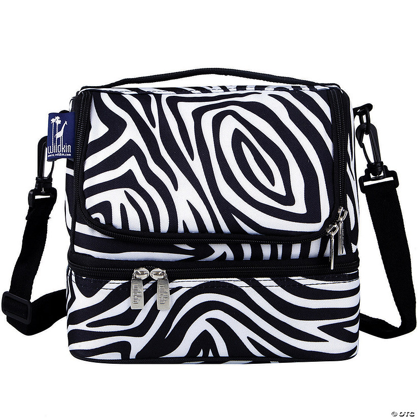 Wildkin Zebra Two Compartment Lunch Bag Image