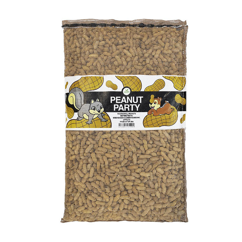 Wildlife Elements Peanut Party In-Shell Peanuts For Birds, Squirrels, Wild Animal Food, 25 Pound Bag Image