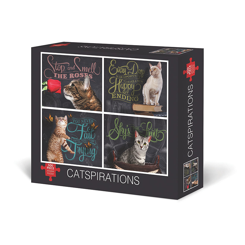 Willow Creek Press Catspirations 500-Piece Puzzle Image