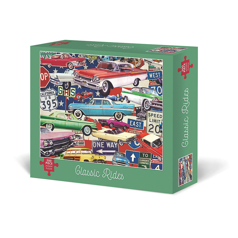 Willow Creek Press Classic Rides 500-Piece Puzzle Image